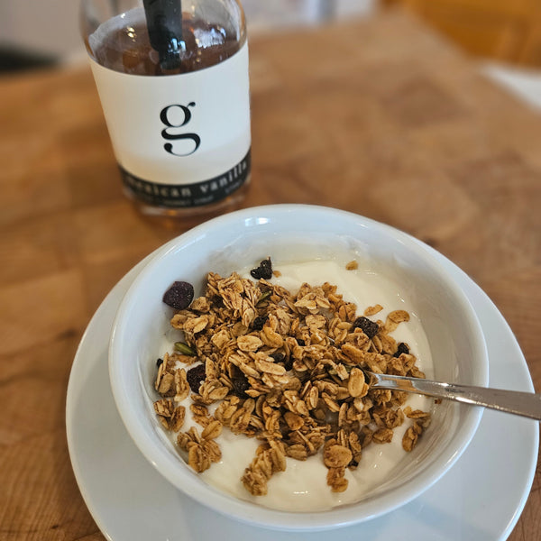 Mexican Vanilla Yogurt Bowl with Cinnamon Harvest Granola