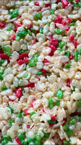 🎅🏼🎄 Gingerbread Rice Crispy Squares