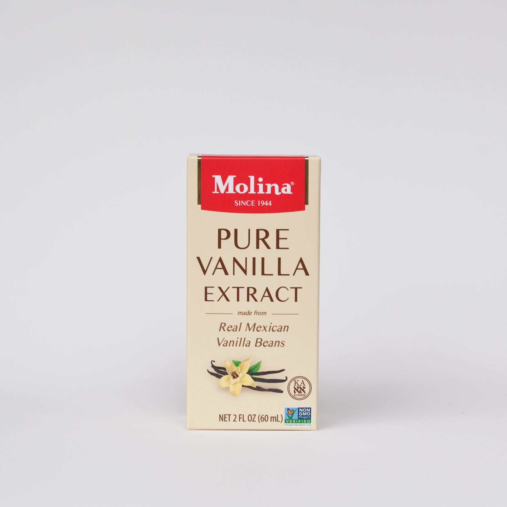 🌿 Molina Pure Vanilla Extract – 2 FL OZ (60 ml)