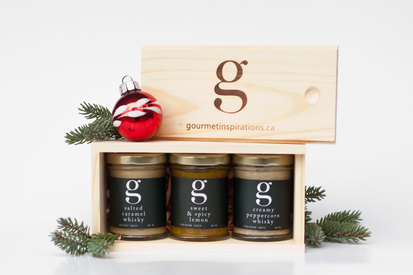 Gourmet Inspirations Sampler Gift Box – selection of sauces and rubs in a gift-ready package.