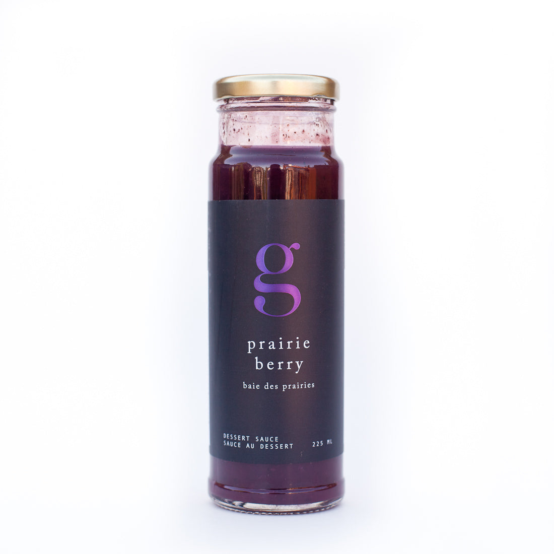 Jar of Gourmet Inspirations Prairie Berry Dessert Sauce – a sweet blend of prairie berries