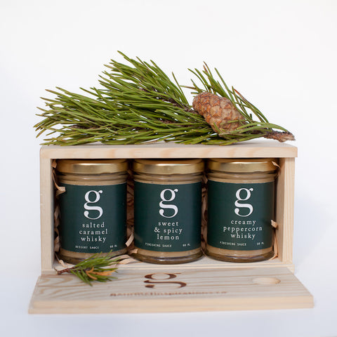 Custom Crafted Wooden Box - sample size - classic collection - Gourmet Inspirations Canada